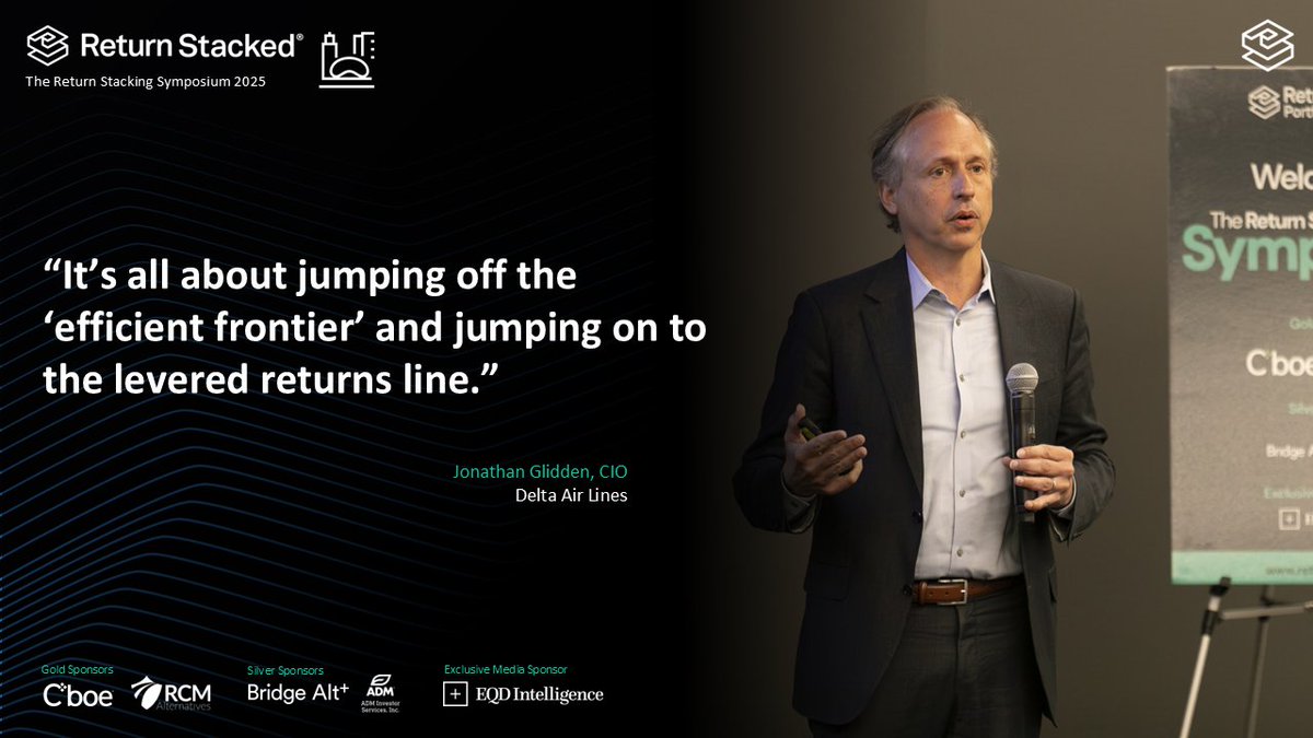 Jonathan Glidden, CIO at <a href="/Delta/">Delta</a> Air Lines, shared how Delta’s corporate plan adopted portable alpha back in 2010 - the motivations behind it, the structures applied, and the insights gained from implementation. #GetStacked2025
