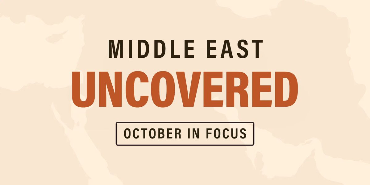 Beneath the headlines of conflict, another Middle East is writing its own story.

From Starlink breaching Iran’s digital blackout to fragile ceasefire talks in Gaza and new civic movements across the region, October at <a href="/M_E_uncovered/">Middle East Uncovered</a> captured a region in motion.

Read the October