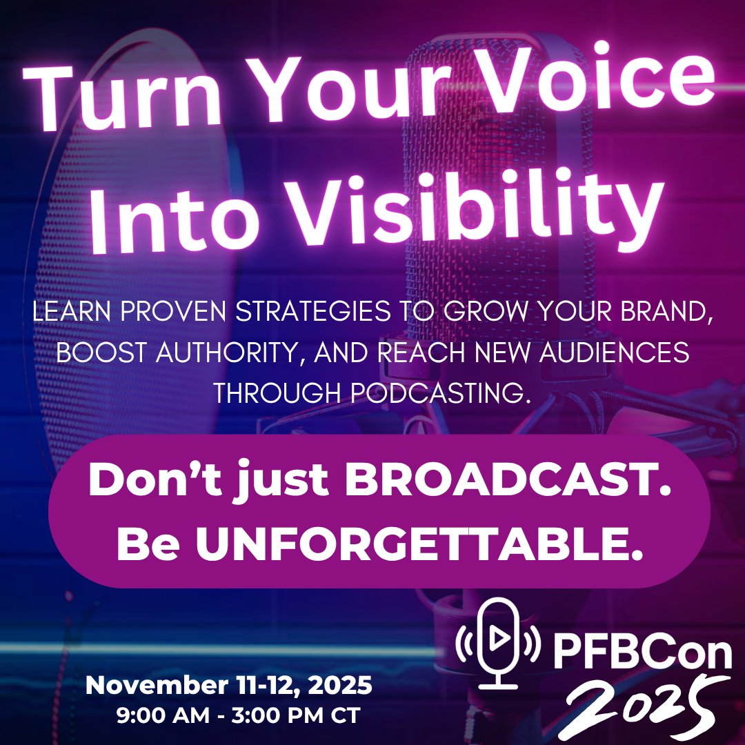 tfoxlaw's tweet image. Blueprints that WORK ✅ Megan Dougherty + Ajay Shamdasani reveal strategies + insights shaping APAC podcasting! Elevate your voice at #PFBCon2025! 🎧

Register 👉 bit.ly/4hO3TVq #ContentThatConverts #VoiceToBrand