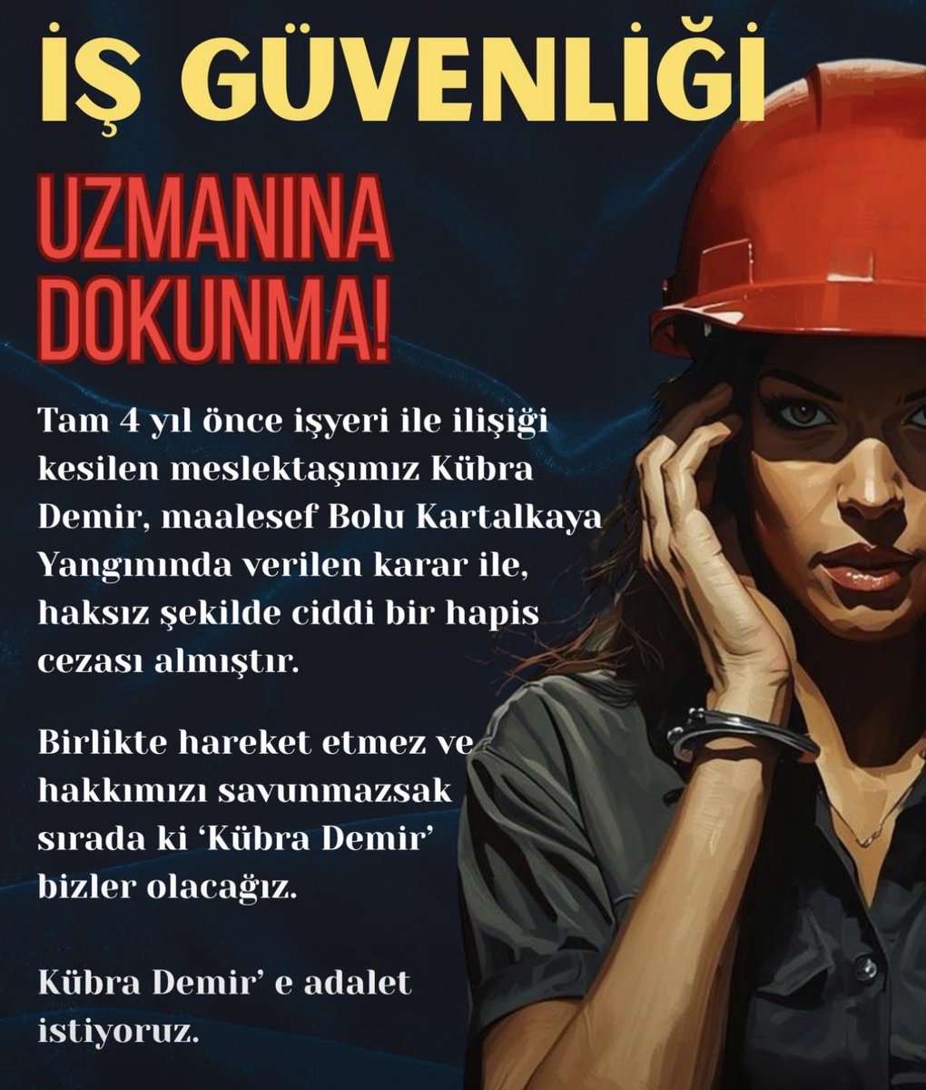 #işgüvenliğiuzmanınaadalet