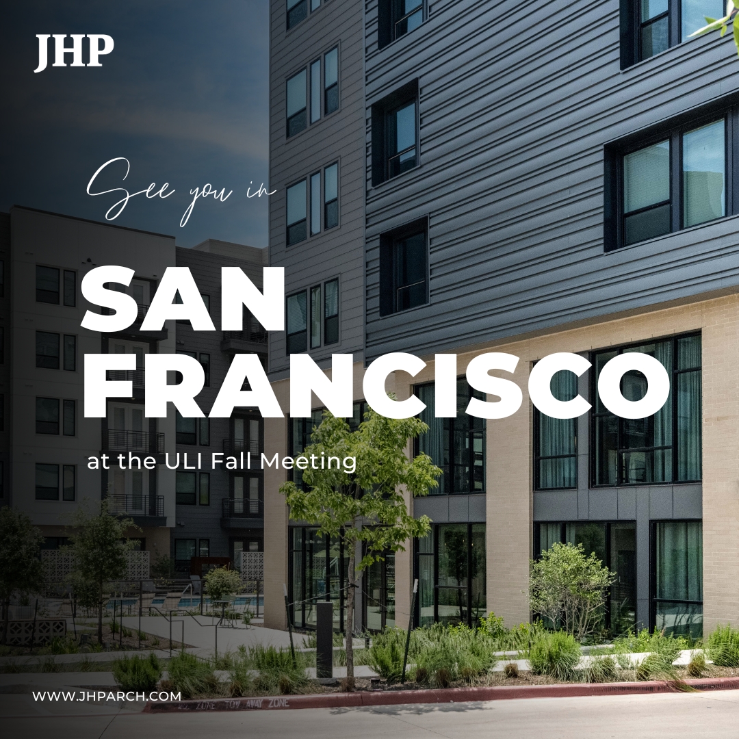 Who all is heading to the ULI Fall Meeting this week? We can't wait to reconnect with everyone and soak up the latest industry insights. 

#jhparch #architecture #urbandesign #JHPeople #SanFrancisco #UrbanLandInstitute #ULI #ULIFall