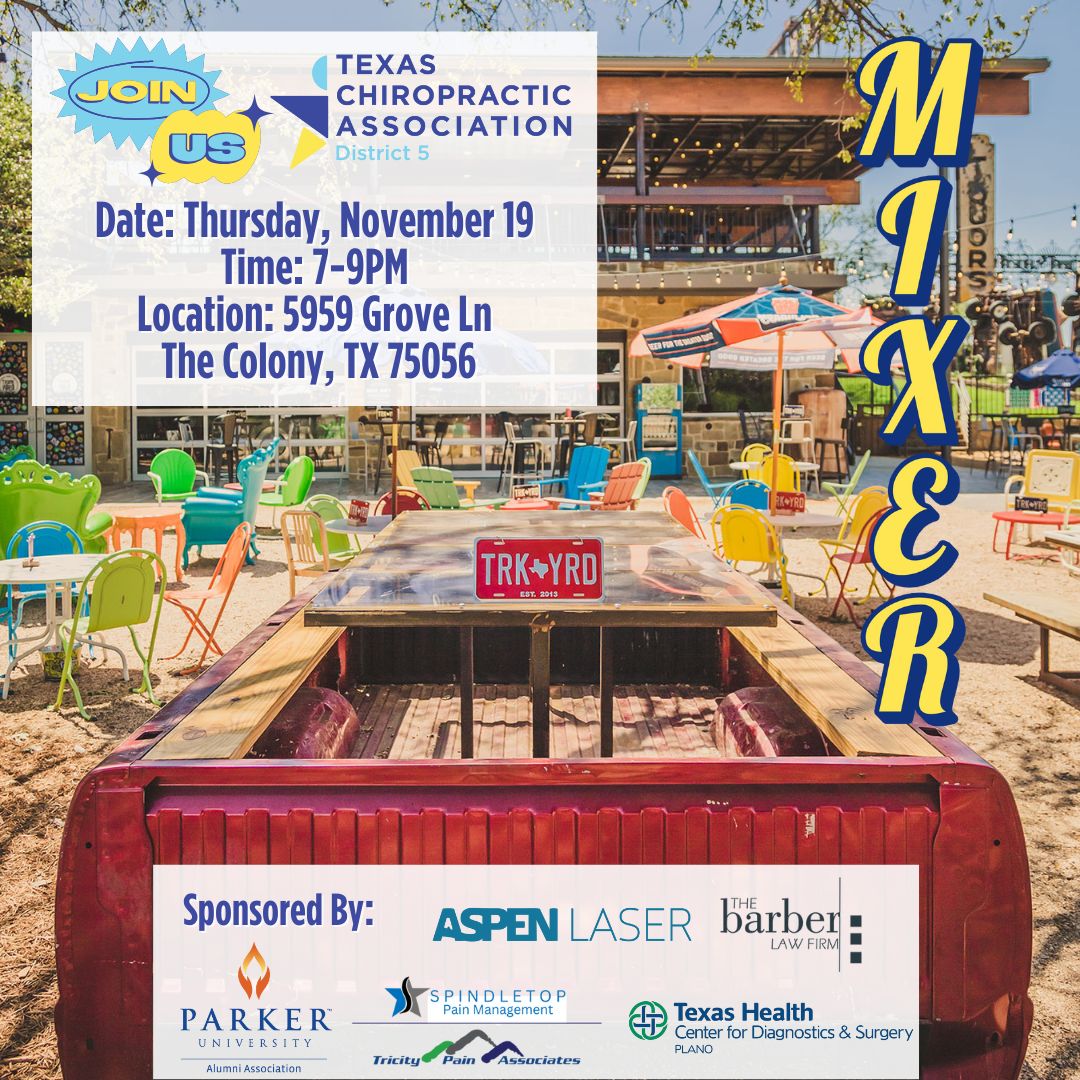 chiro_texas's tweet photo. 🍻 District 5 — it’s time to mix and mingle!

📍 Truck Yard – The Colony
5959 Grove Ln, Ste B, The Colony, TX 75056
🕖 Wednesday, November 19 | 7–9 PM

🎟️ Register today: https://t.co/G7l3KtLMXa

#WeAreTCA #TXChiro #District5 #TCAconnects #TCAprotects #ChiropracticNetworking https://t.co/NPksOE0pQH