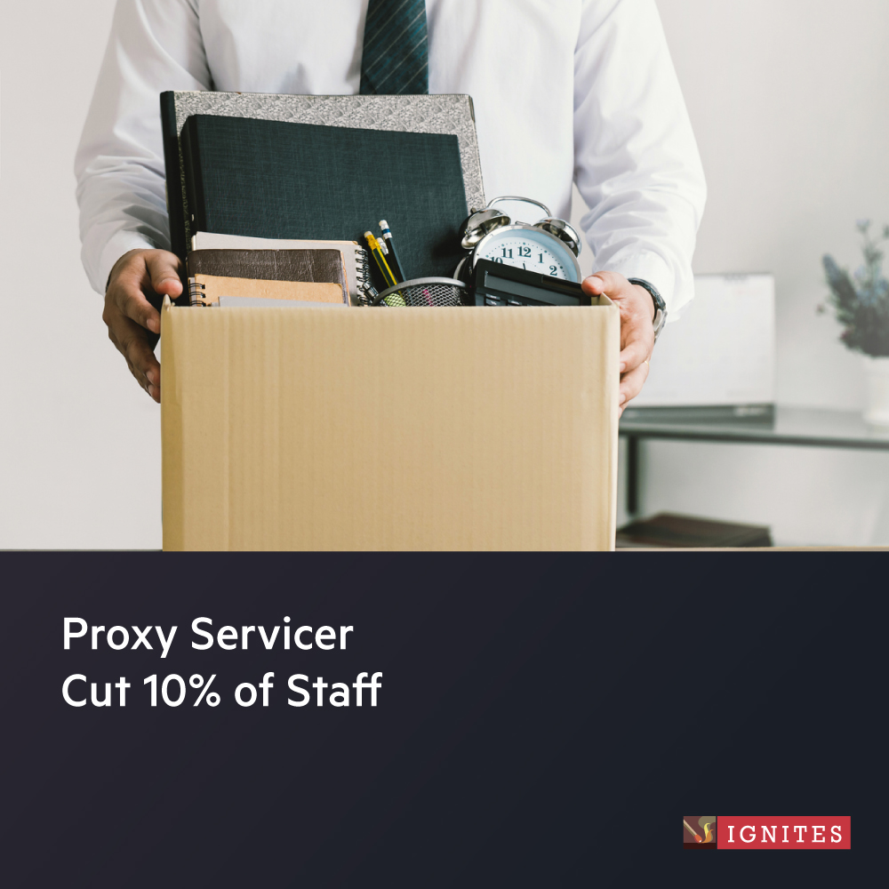 Sodali &amp; Co. appointed a new CEO at the start of the year. The layoffs have not affected the firm’s work soliciting shareholders to vote on restructuring Invesco’s $400 billion QQQ Trust, one source said.
ow.ly/l2Wz50XmAwx