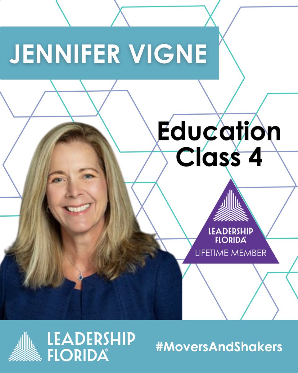 LeadershipFla's tweet photo. Jennifer Vigne (#EducationClass4 #Trans4mers #CalusaRegion) is celebrating 10 years of dedicated service with the Education Foundation of Sarasota County, Inc., and is being honored with the Jim McKenzie Consortium Champion Award. https://t.co/2LAC1cRPaH