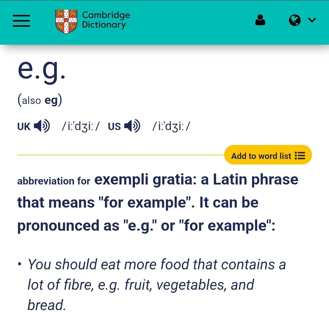 ความหมายของ e.g. ที่หลายคนไม่เคยรู้ 

มาวัดกันหน่อยว่า คนไม่รู้ความหมายตัวย่อนี้มากแค่ไหน

รู้ กด ♥️
ไม่รู้ กด RT