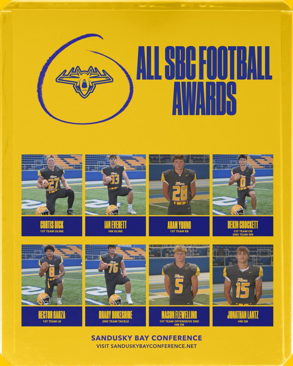 FlierFootball's tweet image. Congrats to our all league football players!