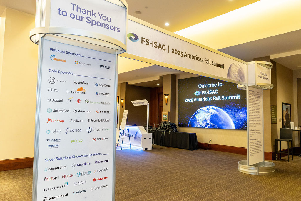 FSISAC's tweet image. The FS-ISAC 2025 Fall Americas Summit gathered our community together for three days of insightful presentations and conversations focused on safeguarding trust in the global financial system. 

Join us in March for our Spring Americas Summit in Orlando! hubs.ly/Q03RBY_X0