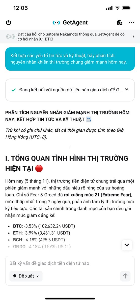 GetAgent “chơi đẹp” mở quyền VIP cho toàn bộ người dùng! 🎉

👉 Đăng ký Bitget tại đây để được hoàn phí 50% và nhận 200$ voucher Futures: partner.bitget.com/bg/79HoanPhi
Hiện tại, chỉ cần hỏi 3 câu hỏi bất kỳ, bạn đã có thể tham gia chương trình giveaway nhận thưởng