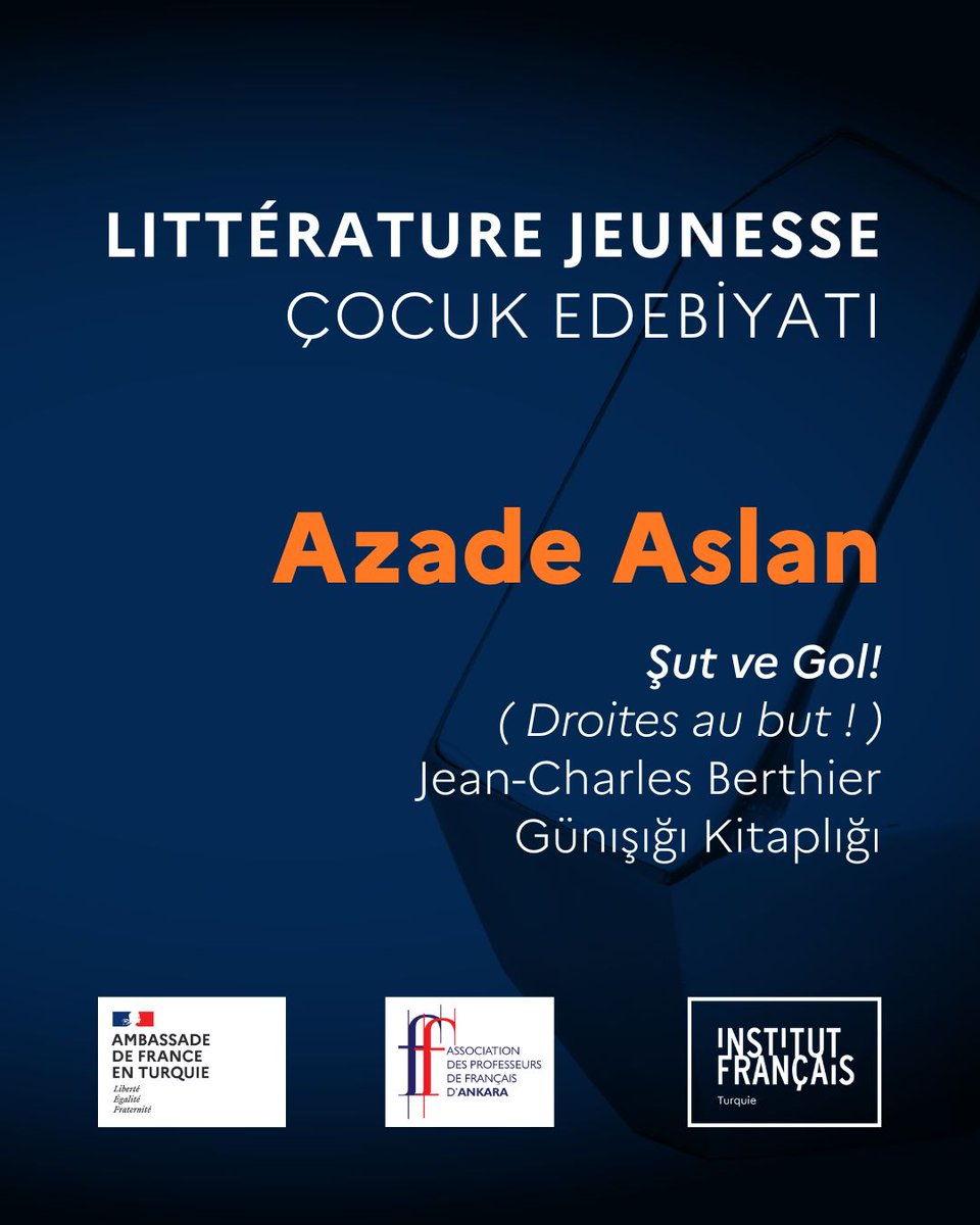ifturquie's tweet photo. Institut français 2025 Çeviri Ödülü sahiplerini buldu:

Genel Edebiyat:
🏆 Canan Özatalay – Adamın Oğlu, Jean-Baptiste Del Amo – Can Yayınları

Çocuk Edebiyatı:
🏆 Azade Aslan – Şut ve Gol!, Jean-Charles Berthier – Günışığı Kitaplığı

🎗 Çeviri Onur Ödülü: İsmail Yerguz https://t.co/pceDyed7T9