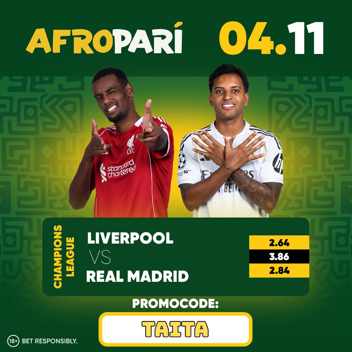 PREDICT this Game 👉correct score
Winner 👉500Ksh
Reg link 🔗tinyurl.com/bdebhuay
📱APP 👉tinyurl.com/m7tzv4td
PROMOCODE 👉TAITA