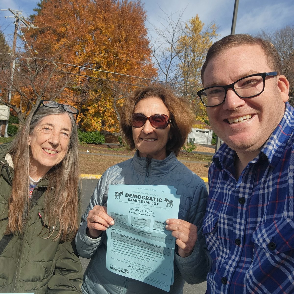 Finding the foliage and motivating voters at Pimmit Hills, Lewinsville Senior Center, Kent Gardens Elementary and Franklin Sherman Elementary!
<a href="/SpanbergerForVA/">Abigail Spanberger</a> <a href="/SenatorHashmi/">Senator Hashmi</a>