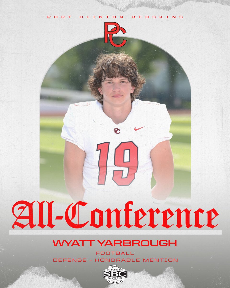PART TWO: 🏈 Congratulations to our eight Redskins on earning SBC All-Conference honors! 🏆

🥇 Gavin Cornell – First Team Offense, First Team Defense
🥇 Malakii Pinkelton – First Team Offense
🥇 Caleb Spencer – First Team Defense
🥈 Julian Curry – Second Team Offense
🥈 Brody