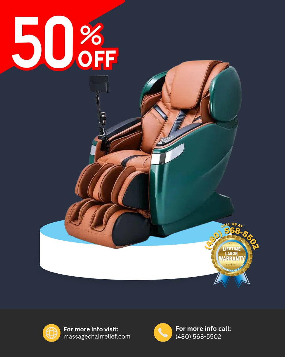 Save up to 50% OFF on luxury massage chairs 🎉

Bring comfort, wellness, and relaxation home today.
👉 Visit: massage-chair-relief.com/sales/
📞 480-568-5502