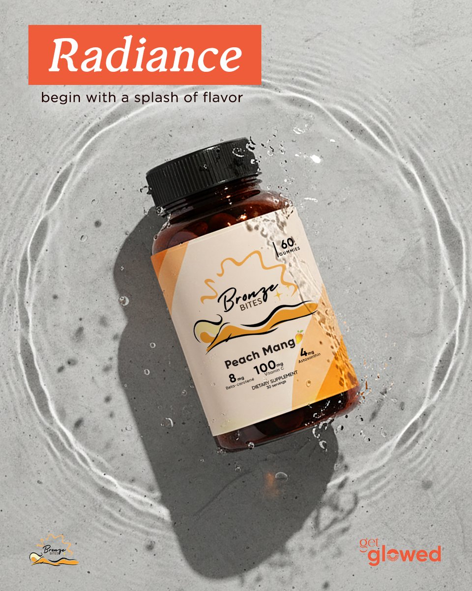 bronzebites's tweet photo. ✨ Radiance begins from within.
Forget the streaky sprays and patchy mousses — Bronze Bites gives your skin a natural, sun-kissed glow the healthy way.

Each gummy adds a touch of nourishment, helping your skin stay smooth, hydrated, and luminous — all year round. 🌞

Ready to glow the natural way?

#GetGlowed #BronzeBites #GlowFromWithin #NaturalRadiance #HealthySkin #TanningGummies #SunKissedGlow