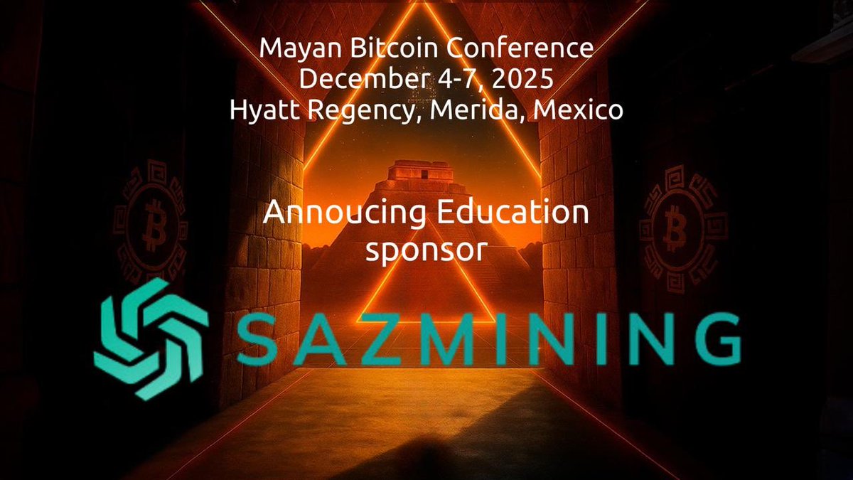 New Sponsor Annoucment!! @sazmining makes Bitcoin mining possible for  everyone. Regardless of Zipcode, or country. Their fully managed service  connects plebs to renewable energy-powered mining, transforming how people  relate to money- &