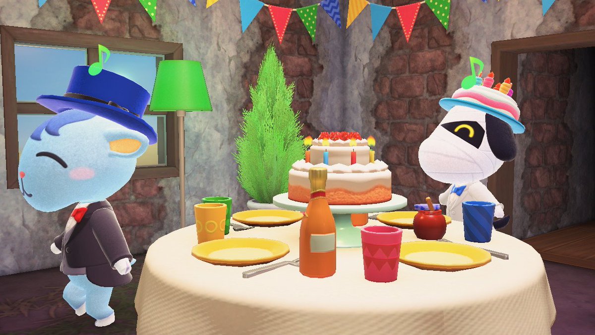idjchtd's tweet image. feliz aniversário LUCKY!! #NintendoSwitch #AnimalCrossing #ACNH