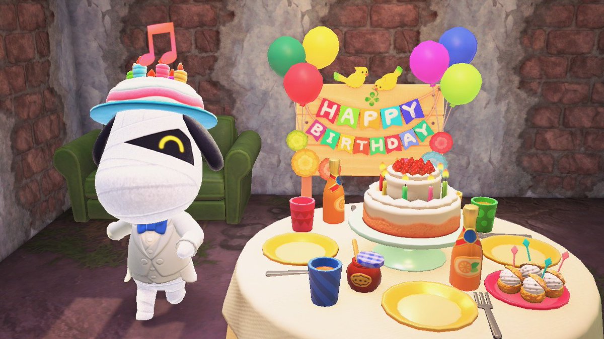 idjchtd's tweet image. feliz aniversário LUCKY!! #NintendoSwitch #AnimalCrossing #ACNH