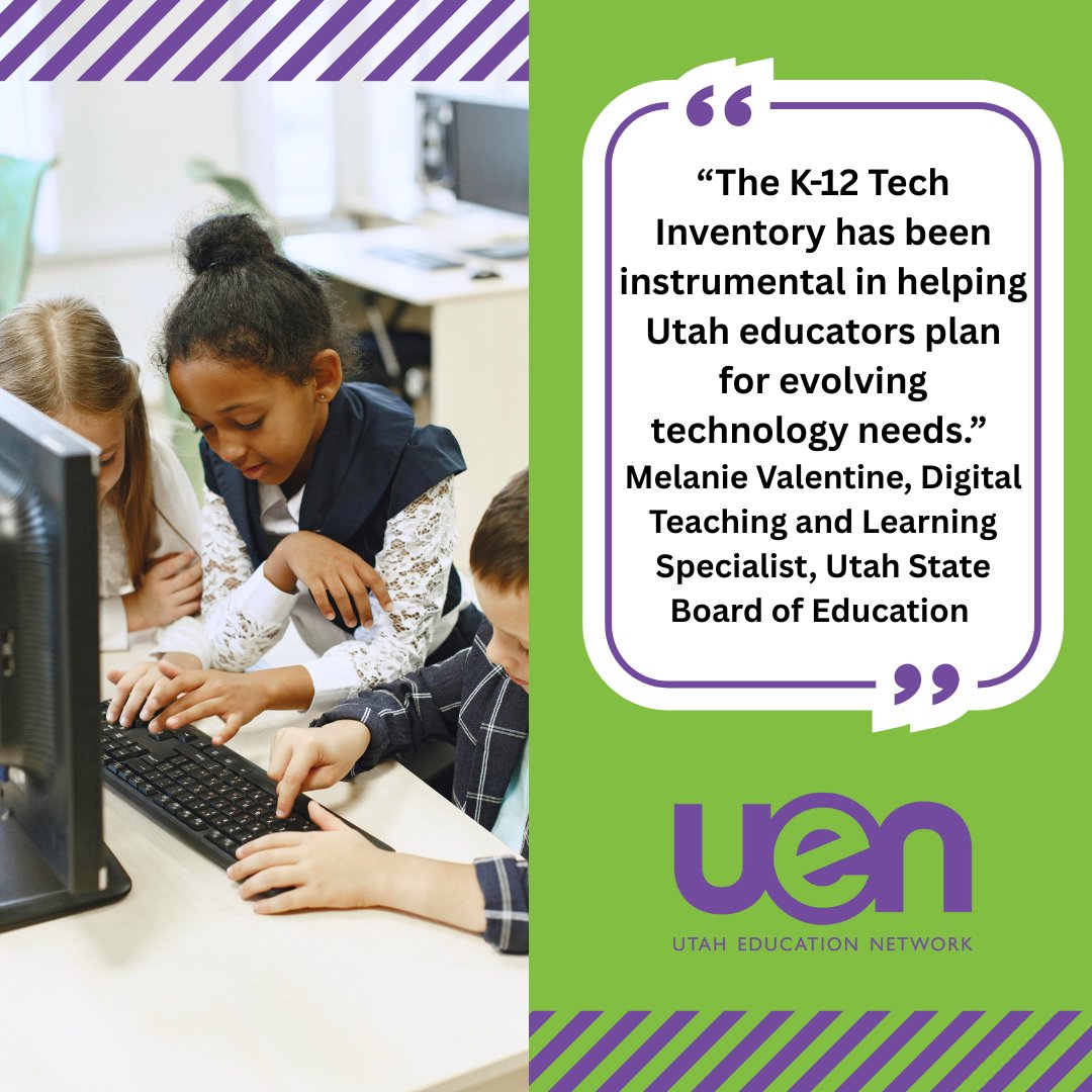 ICYMI: Compiling inventory: Utah Education Network calls on schools to track classroom technology🧑🏽‍💻

The inventory portal monitors how tech is used in classrooms and the access teachers and students have to digital tools, devices, and platforms. 

READ: bit.ly/UENTech
