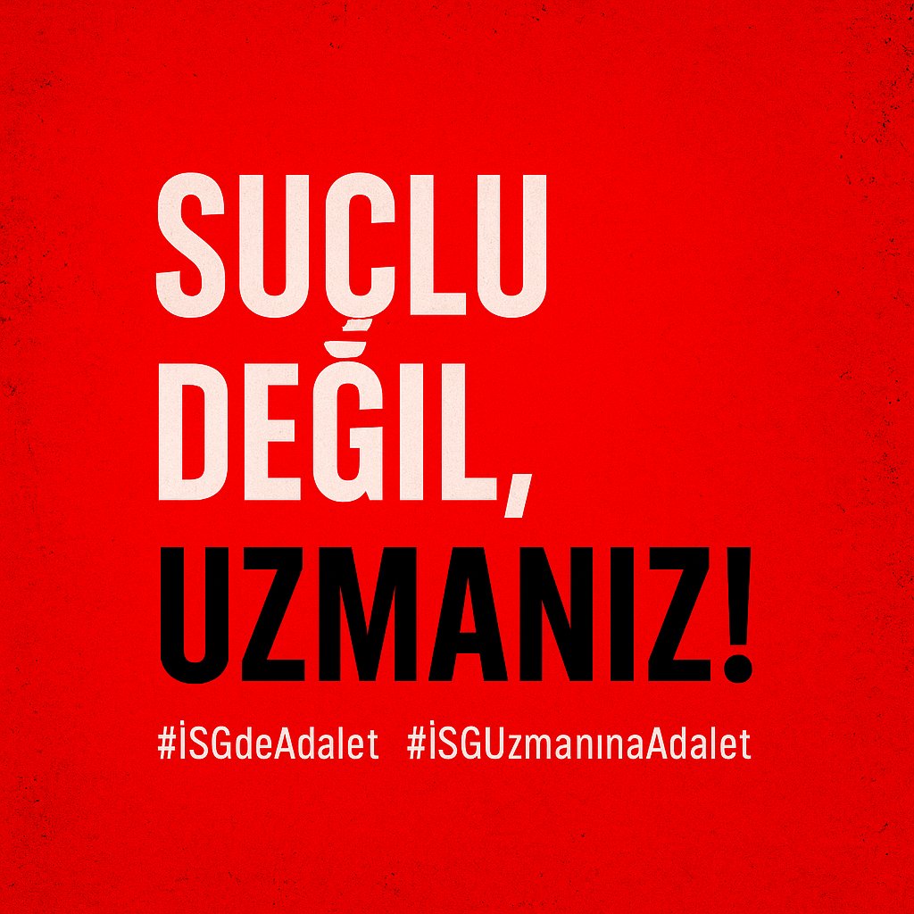 #işgüvenliğiuzmanınaadalet