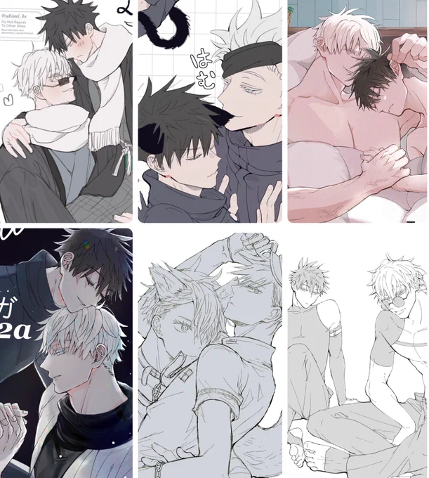 🐈‍⬛を探して遡ったらゴフシたくさん描いてました🙃 気付けば今月で丸5年、来月6年目に突入するので納得の量でした…🙃 
