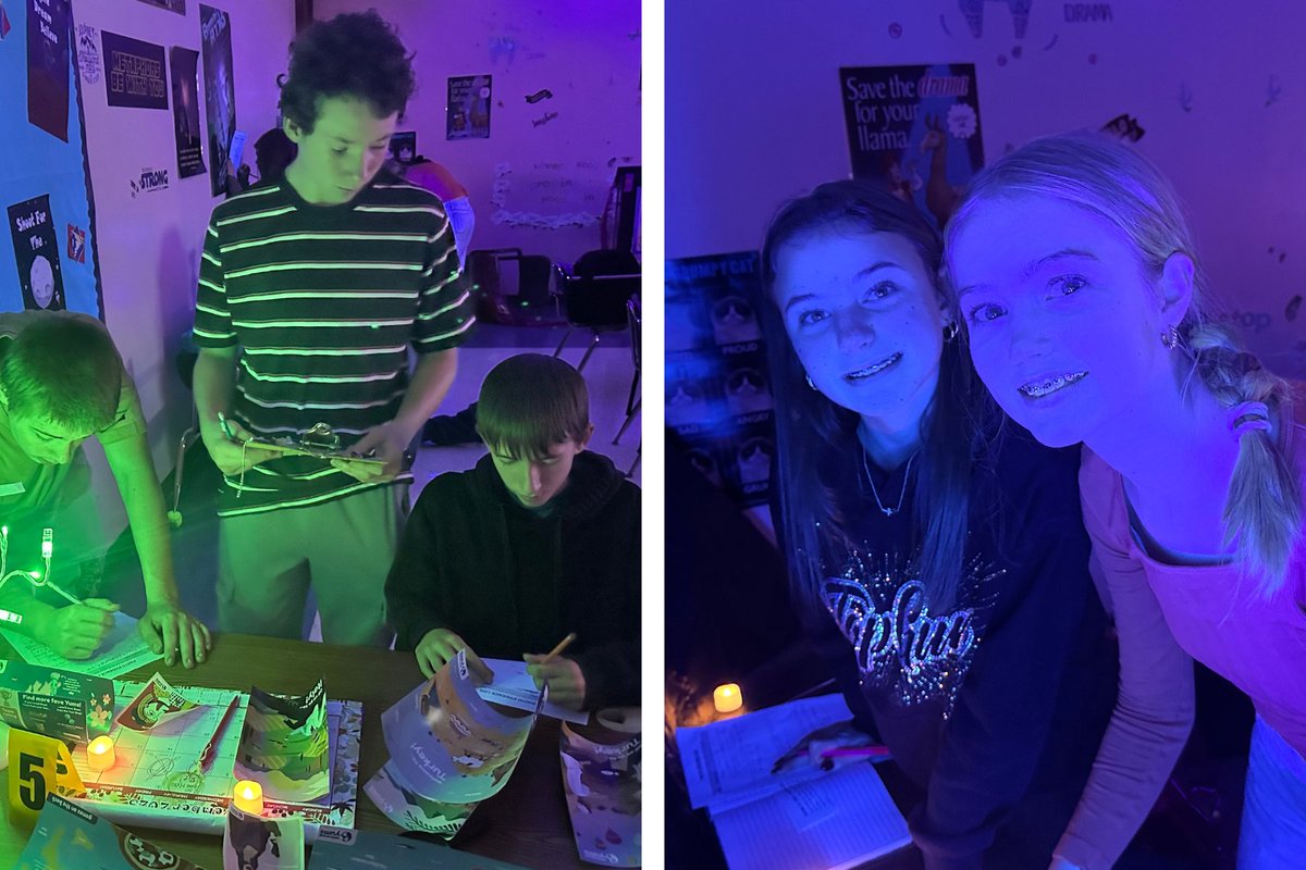 Eighth grade student recently took on the role of detectives during an engaging classroom crime scene investigation. basdk12.org/quick-links/di…