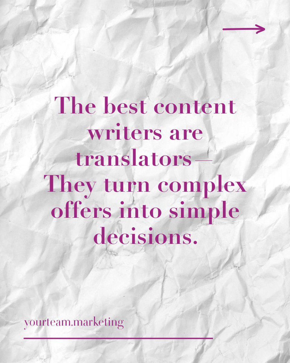 yourteam_teamcy's tweet image. Here’s the harsh truth: If your audience doesn’t understand what you’re selling in 10 seconds, they’re scrolling past.

The problem isn’t your offer—it’s how you’re explaining it.
Great content writers don’t just write. They translate. 

#ContentMarketing #CopywritingTips