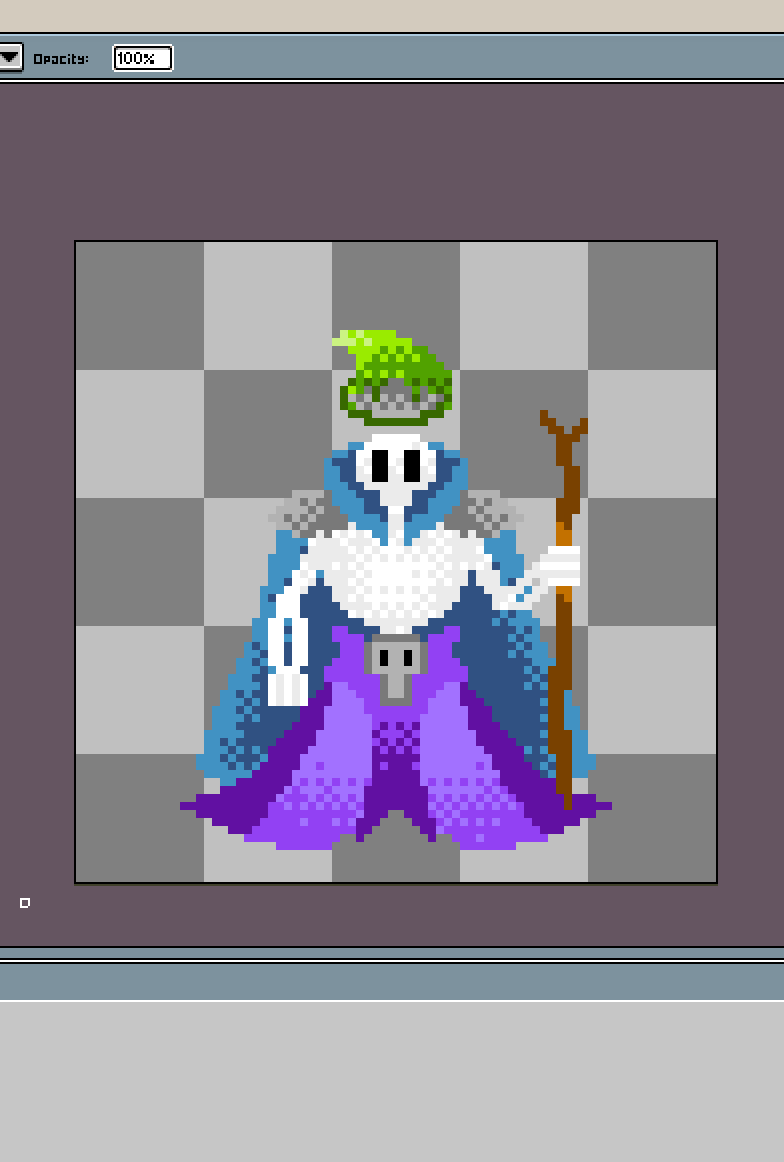 TheGuildedGoose's tweet photo. Made a #lich for the #strategy game I'm developing. The plan right now is for him to spin his staff and send out several homing bolts. https://t.co/nt0TppNXy1