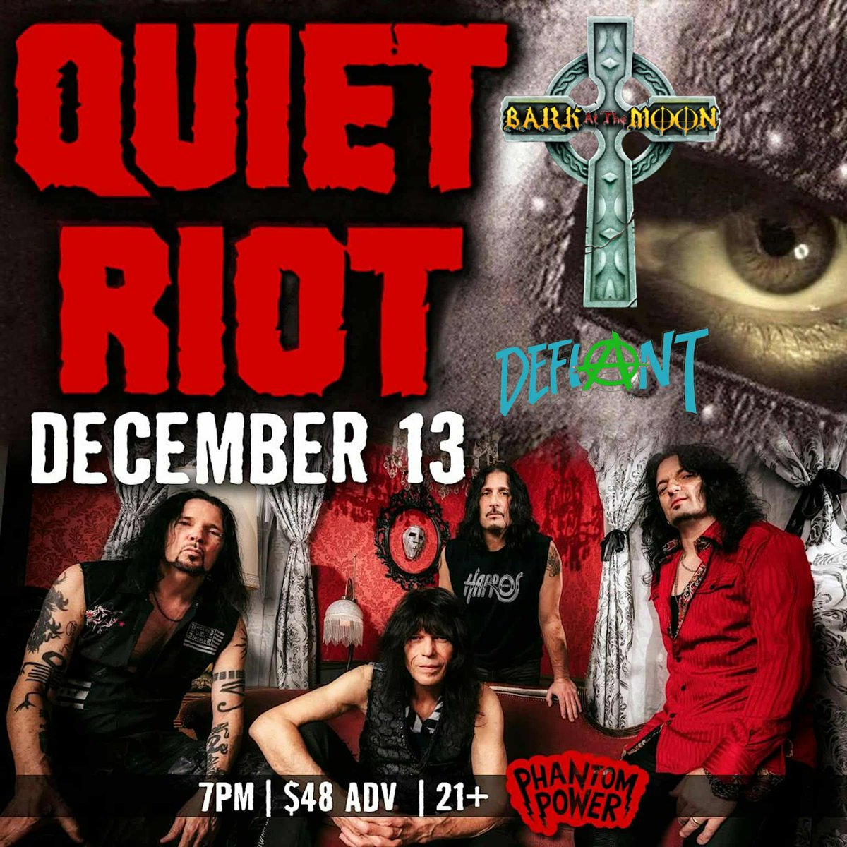 BarkattheMoon8's tweet photo. 🚨SHOW ANNOUNCEMENT🚨
We are honored to say that we will be supporting the legendary @QUIETRIOT at Phantom Power in Millersville, PA! This momentous occasion takes place on December 13th. For tickets and info, click this link https://t.co/rUtAl745gK

@rudysarzo @JohnnyKelly1313 https://t.co/KI2sJPEgJi