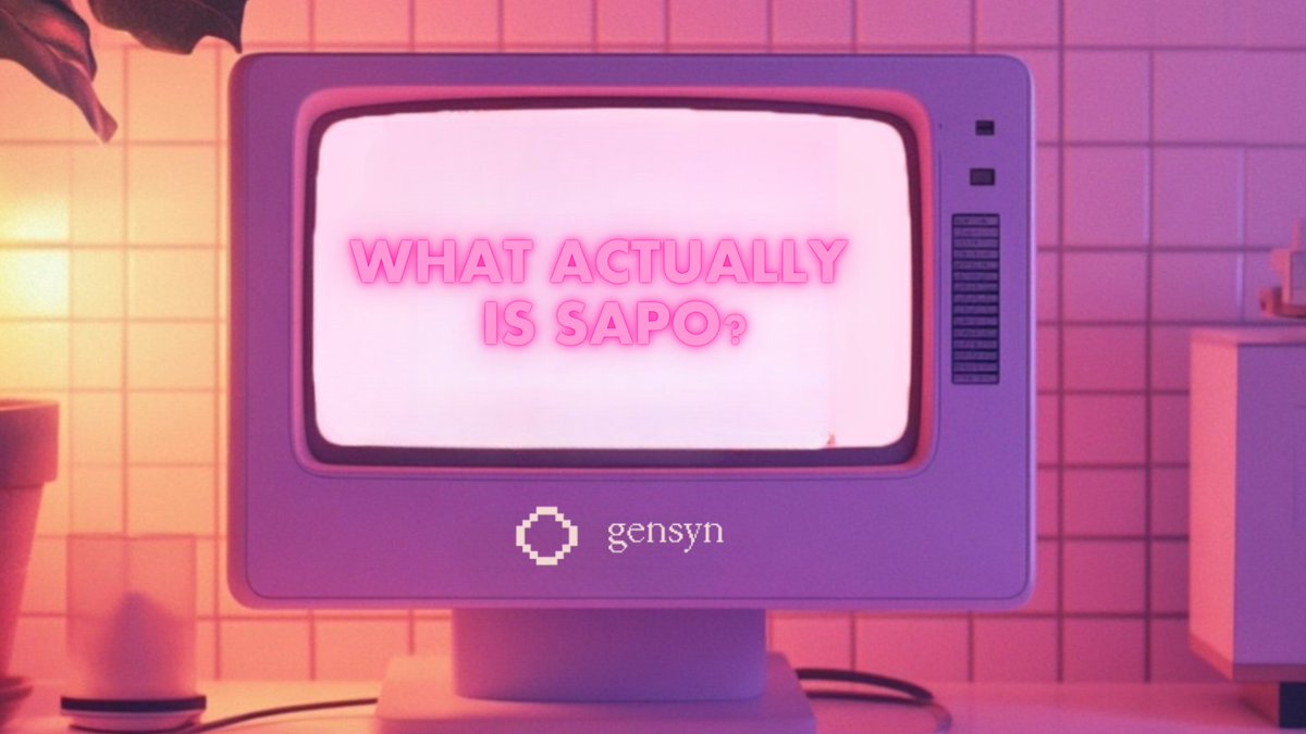 how sapo actually trains your AI 94% faster?

but firstly what is sapo by <a href="/gensynai/">gensyn</a> ?
and how it actually works?

i got it ,
lemme explain it to you 
in just 5 bullet points 👀

soo , 

1) what actually is sapo?

&gt; sapo stands for "swarm ammpling policy optimization" 
&gt; its