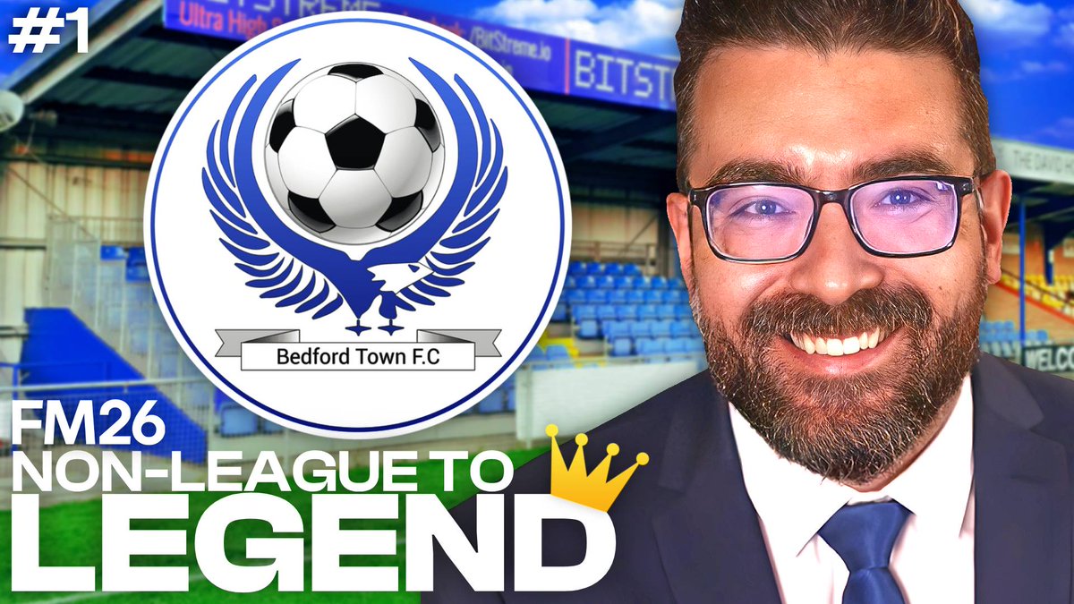 Non-League to Legend FM26 | Episode 1 - We Start at Bedford Town!

youtu.be/G2ZRujtq3hg