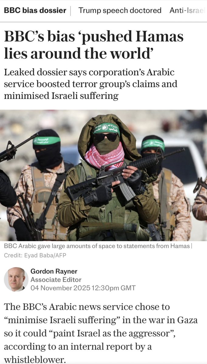 IsraelMFA's tweet image. Another example of a media outlet serving as a promoter of Hamas fake news:

Internal @BBC memo:
“Claims against Israel seem to be raced to air or online without adequate checks…”
“The BBC needs to accept it has systemic issues with the coverage.”
“It is hard to conclude…