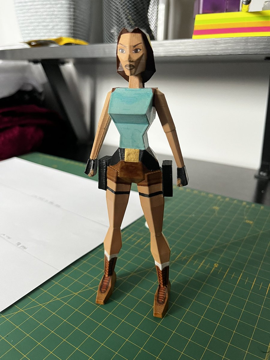 Gary_Woolnough's tweet photo. @KursedMedia Ironically I made my own mini Lara months ago and I’d argue the overall quality is better despite not having any pro tools😆😆 https://t.co/QNErFGxRcg