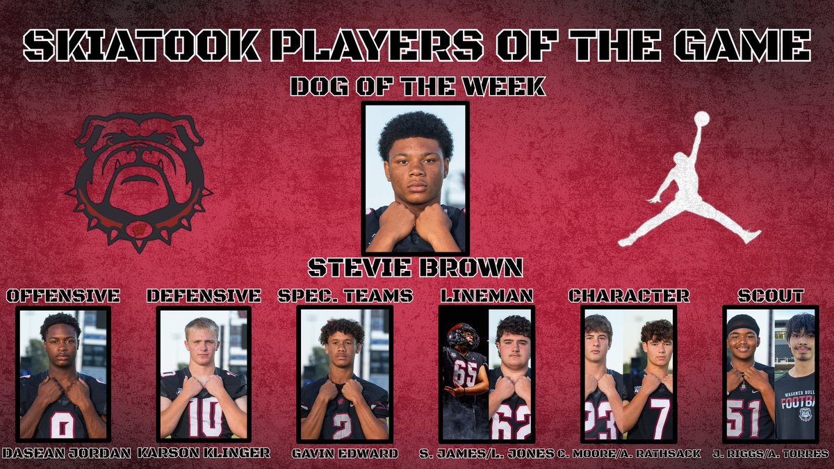 Skiatook players of the game #WagonerFootball
