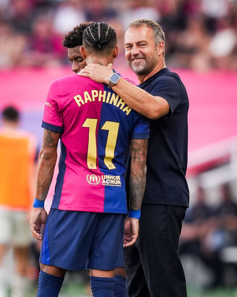 🚨🎙️| Raphinha: "Flick has an amazing ability to see the potential in every player and extract the best from us, whether on an individual or collective level. With him, I learned to play smarter, to understand spaces better, to appreciate reading the game, and to maintain