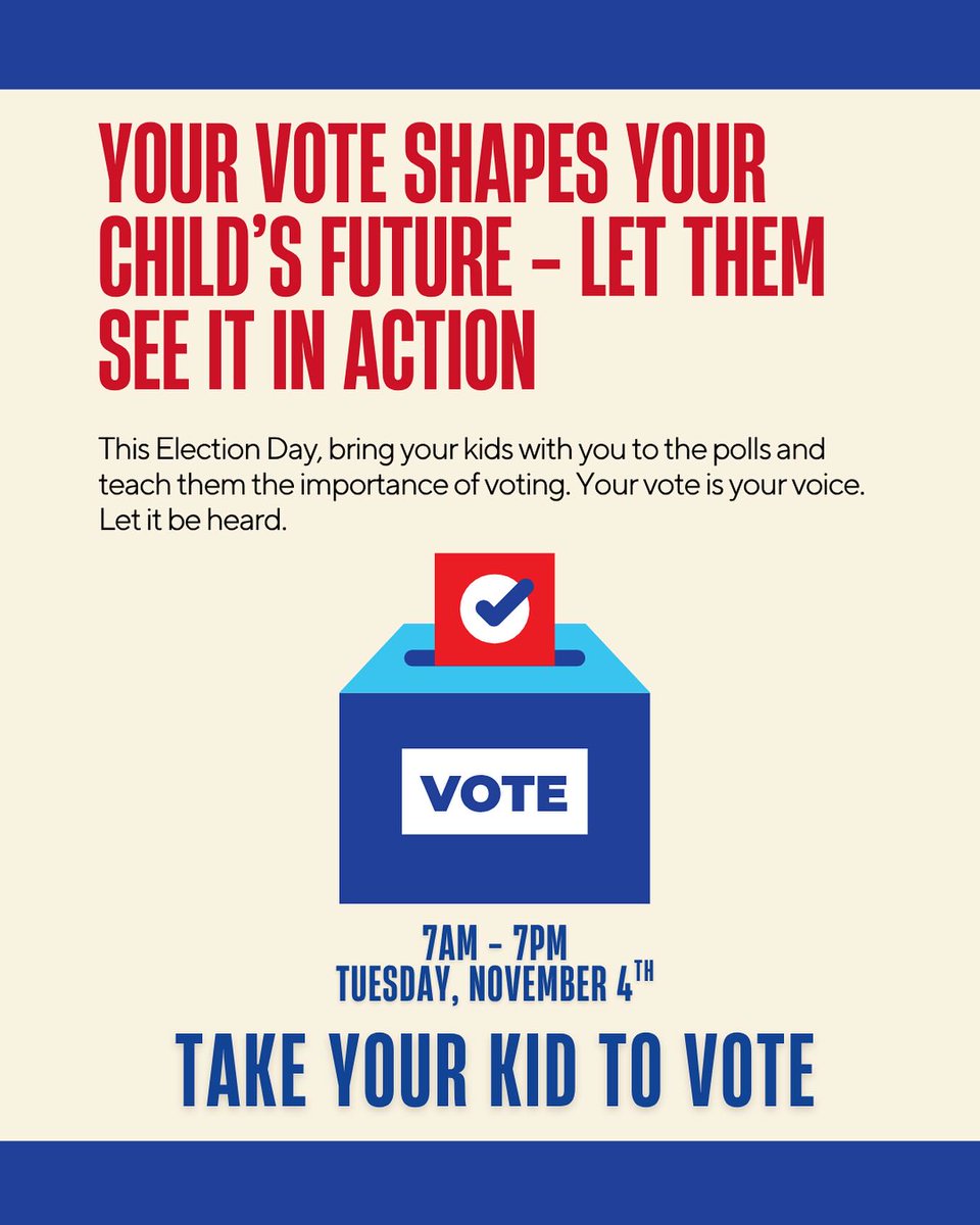 It's Election Day, RISD! 🗳️ While <a href="/RichardsonISD/">Richardson ISD</a> campuses are closed today, you can bring your students with you to the polls and show them firsthand the importance of voting. What better way to understand democracy than to see it in action?!
