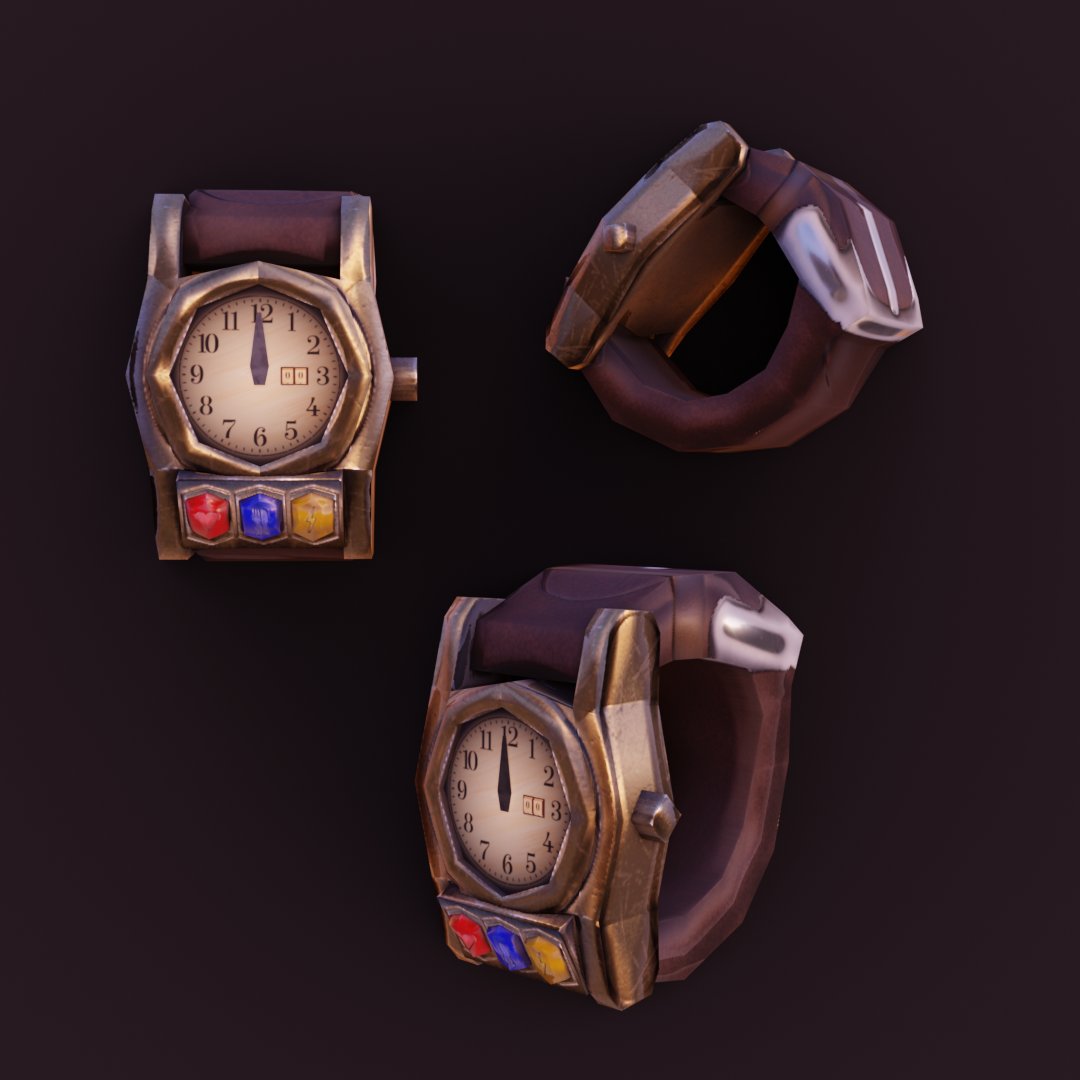 SlagPerch3D's tweet photo. Today, simple #watch, no more, no less. As #lowpoly as possible.

~~~
#blender #3d #3dmodeling #3dmodel #stylized https://t.co/jHN17wTzLK