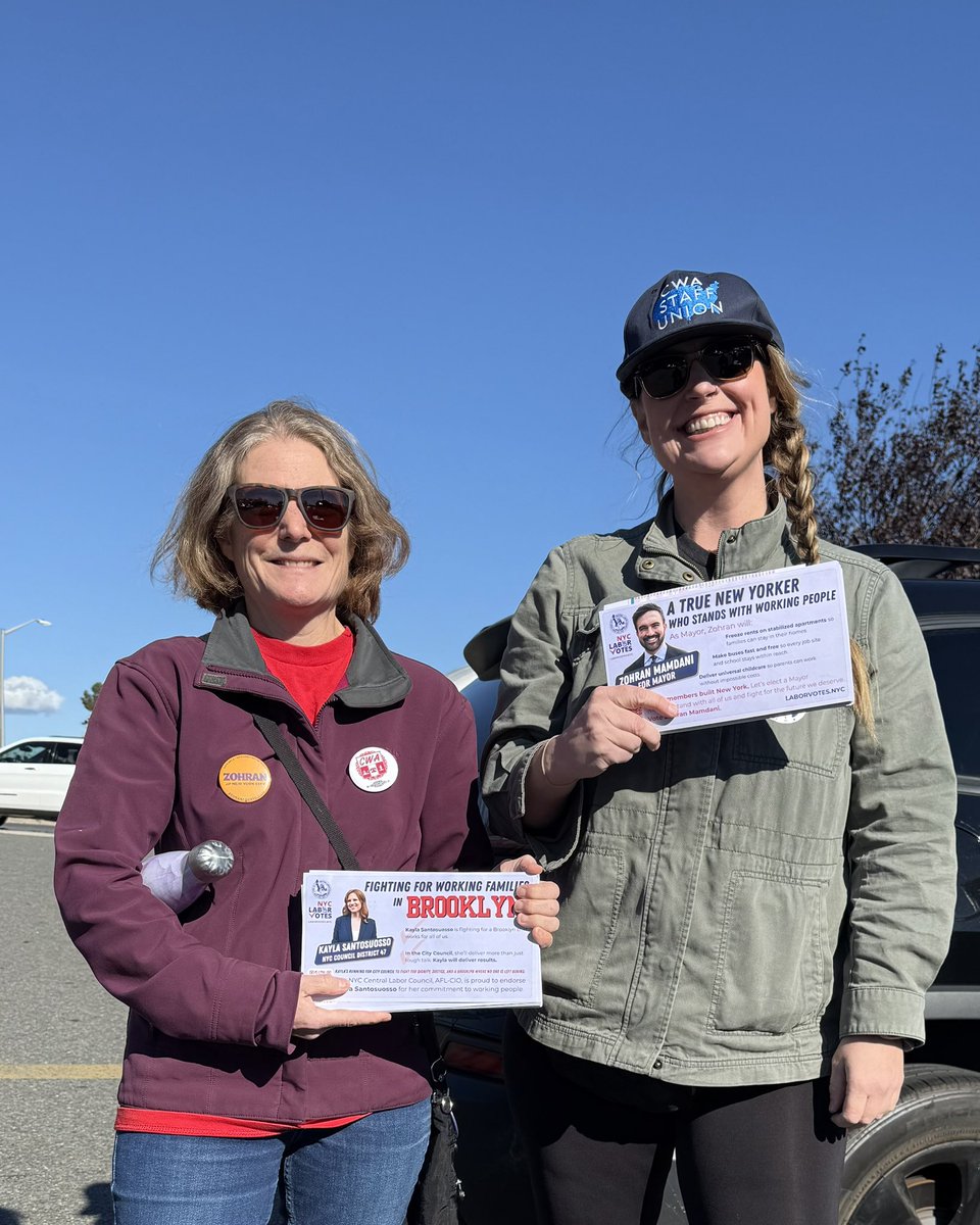 CentralLaborNYC's tweet image. It must be Election Day in Brooklyn! Let’s knock some union doors with @nynurses, @CWADistrict1 &amp;amp; @DC37nyc! #NYCLaborVotes