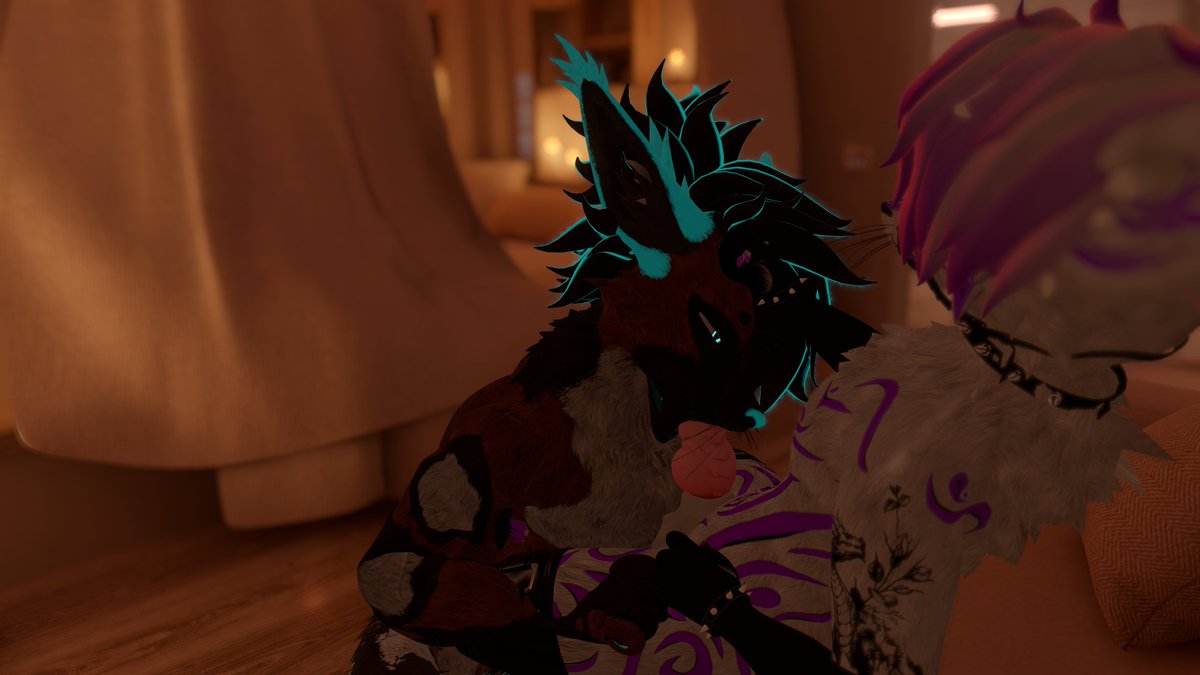 Giving <a href="/fwuffylilguy/">MRKAD</a> my service, i thin he enjoyed my muzzle~