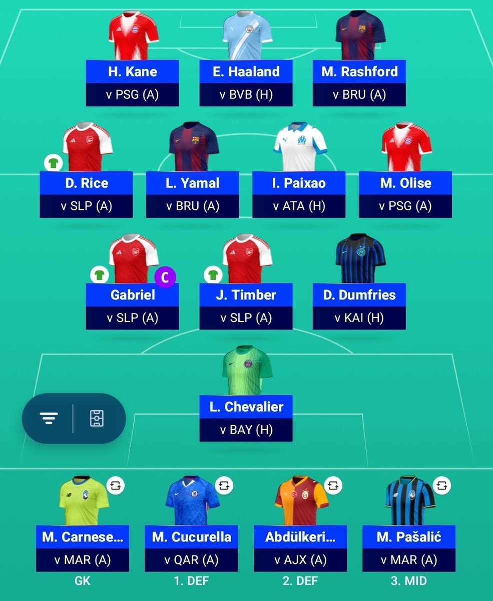 FPLBlindside's tweet image. OR 697 🌍

#UCLFantasy