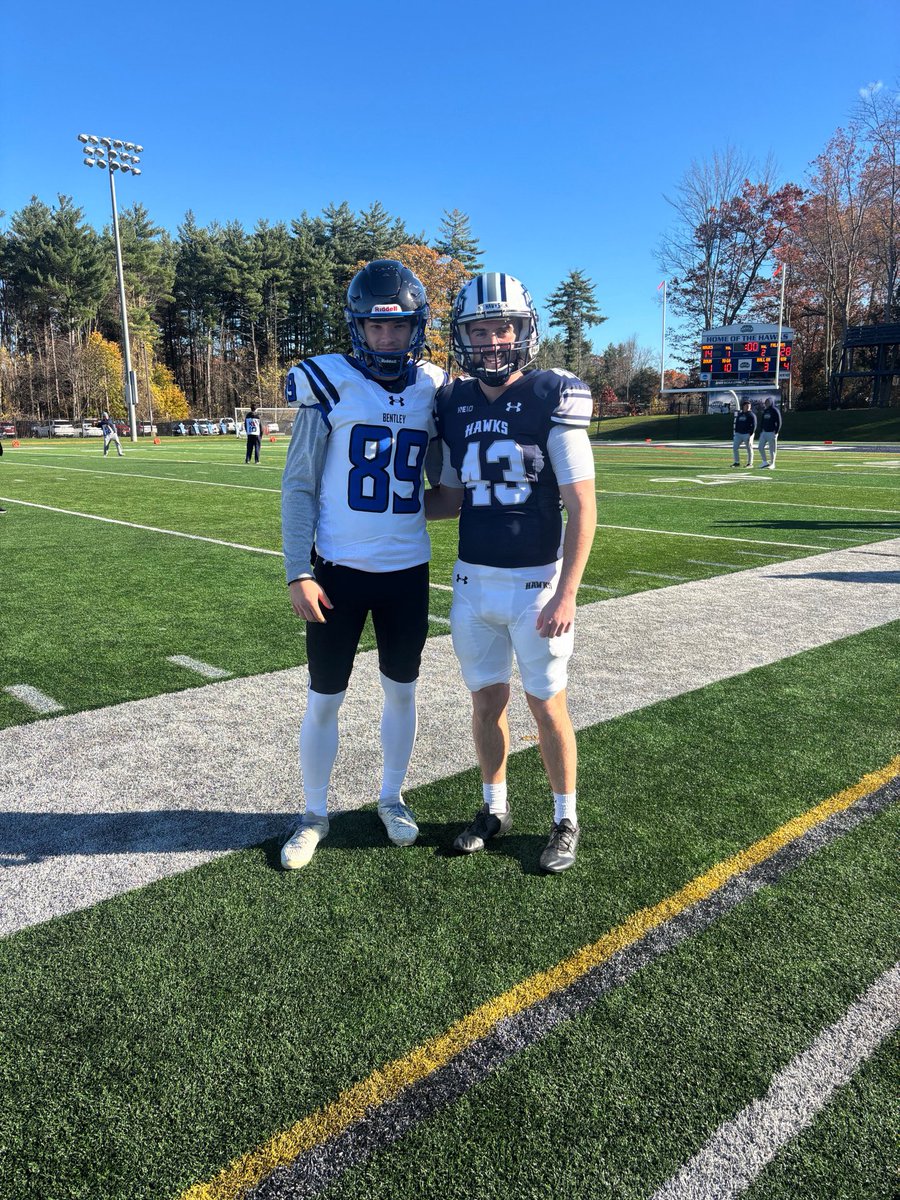 Staff members <a href="/Matt3Richardson/">Matt Richardson</a> and <a href="/Tmur_31/">Thomas Murray</a> faced off this past Saturday. Bentley with the W 28-14. Good luck to all campers and staff as the rest of their seasons play out!