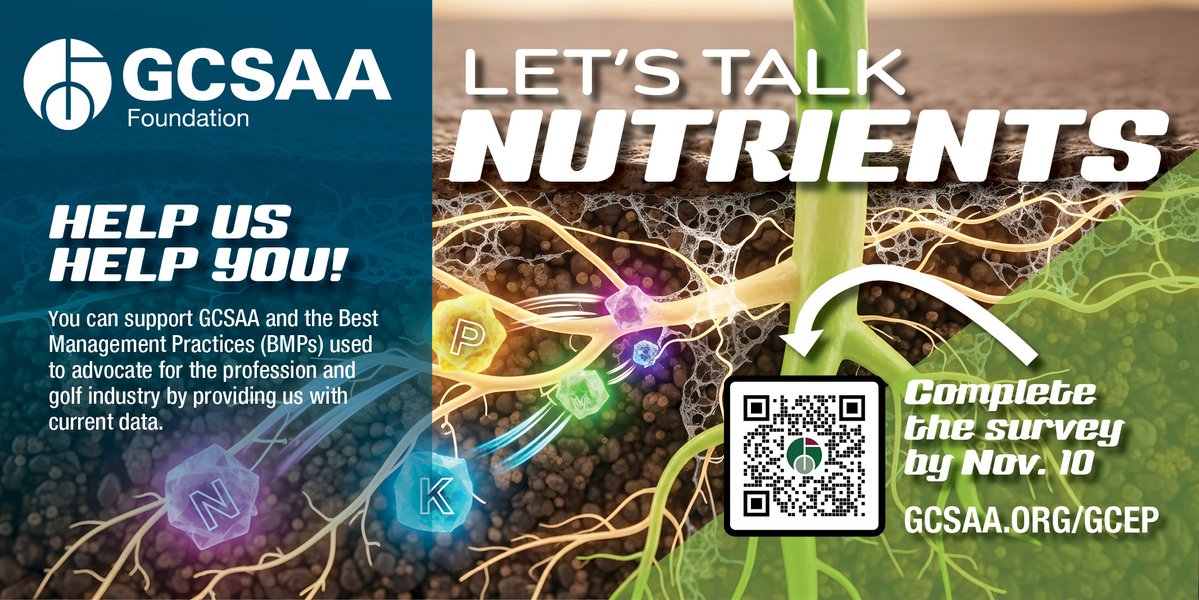 GCSAA's tweet image. Members and non-members needed: The Nutrient and Pest Management survey is underway and we need your help. As thanks for helping the industry with nutrient and pest management benchmarks, members will receive .5 service points and be entered into a drawing to win one of four $500…