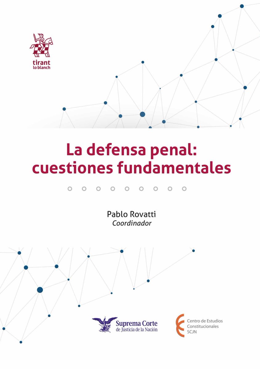 📚 La defensa técnica equilibra, en parte, la desventaja que enfrentan muchas personas acusadas frente al aparato de persecución pública. Este libro busca fortalecer una defensa penal pública de calidad.

👉 Consúltalo o descárgalo gratis: sitios.scjn.gob.mx/cec/editorial/…