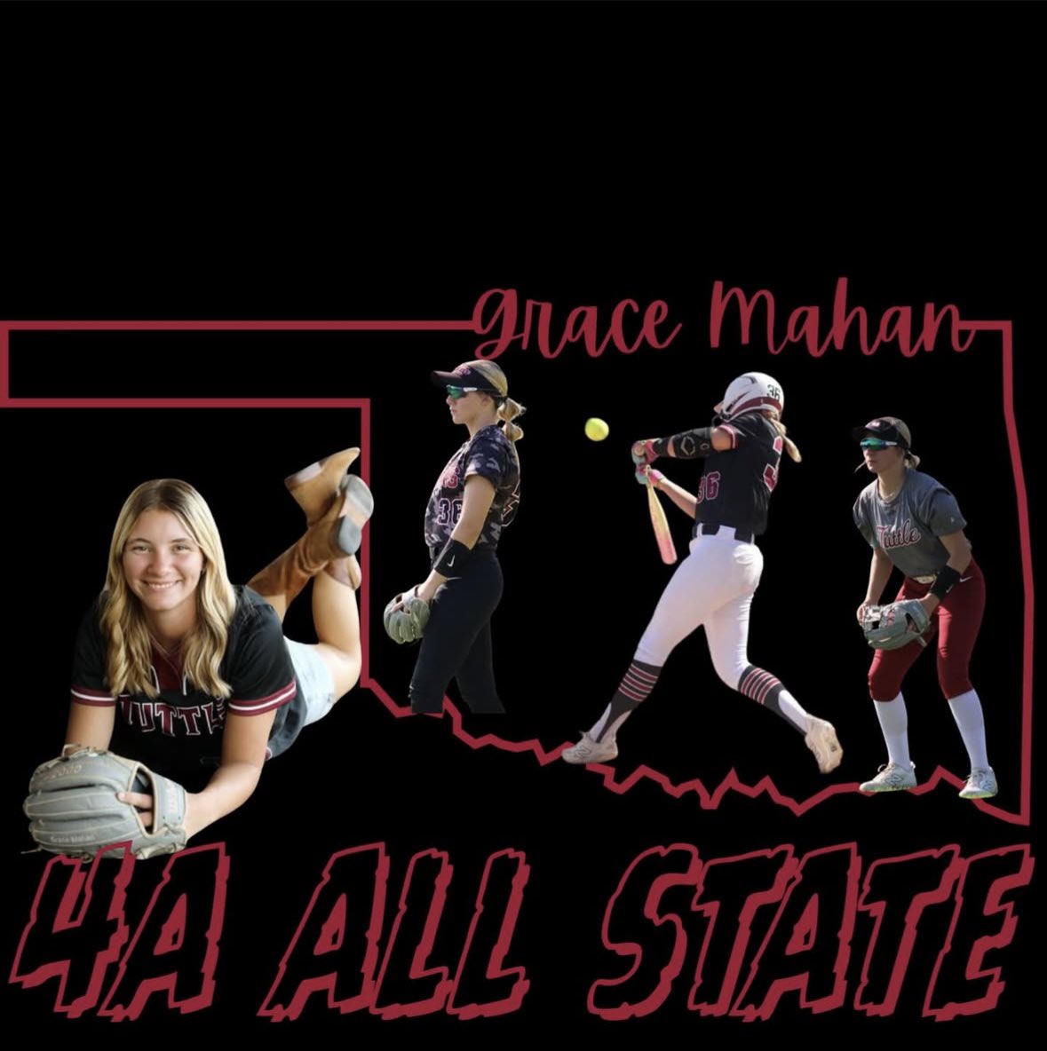 So so honored to have earned 4A All-State for Utility-Outfield! So proud of my 2 fellow seniors for earning it also!! Get to put on the Tuttle uniform one more time!! 💪🏼🤍🔥

<a href="/DaynaCarter5/">Dayna Carter</a> <a href="/hannah_devault9/">Hannah DeVault</a> <a href="/JURoyalsSB/">Johnson University Softball</a> @OKAthletics2526