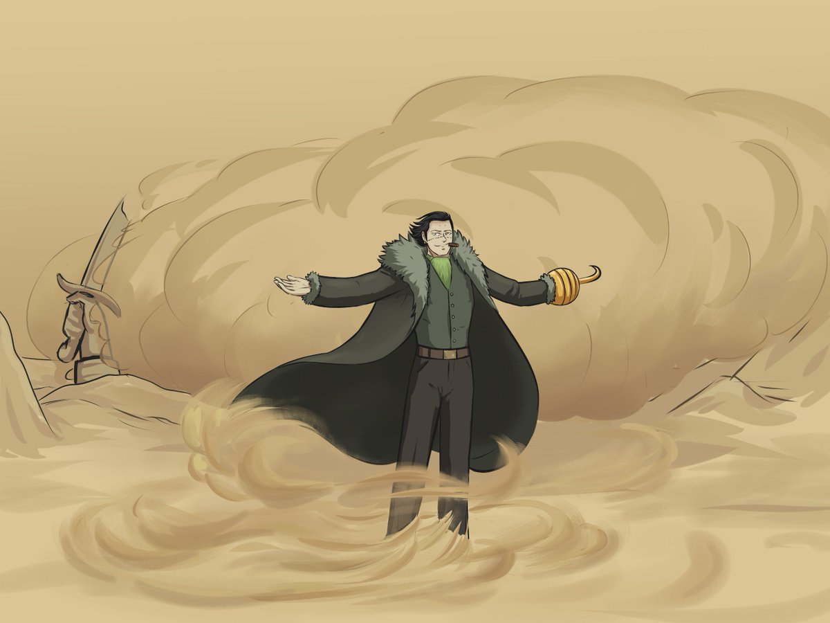 Wanted to draw sand storm in Alik'r desert...

Seems to be something MCU Tony Stark-like, though

(Still very bad in drawing, um, all that)

#OnePiece #Crocodile #TheElderScrolls