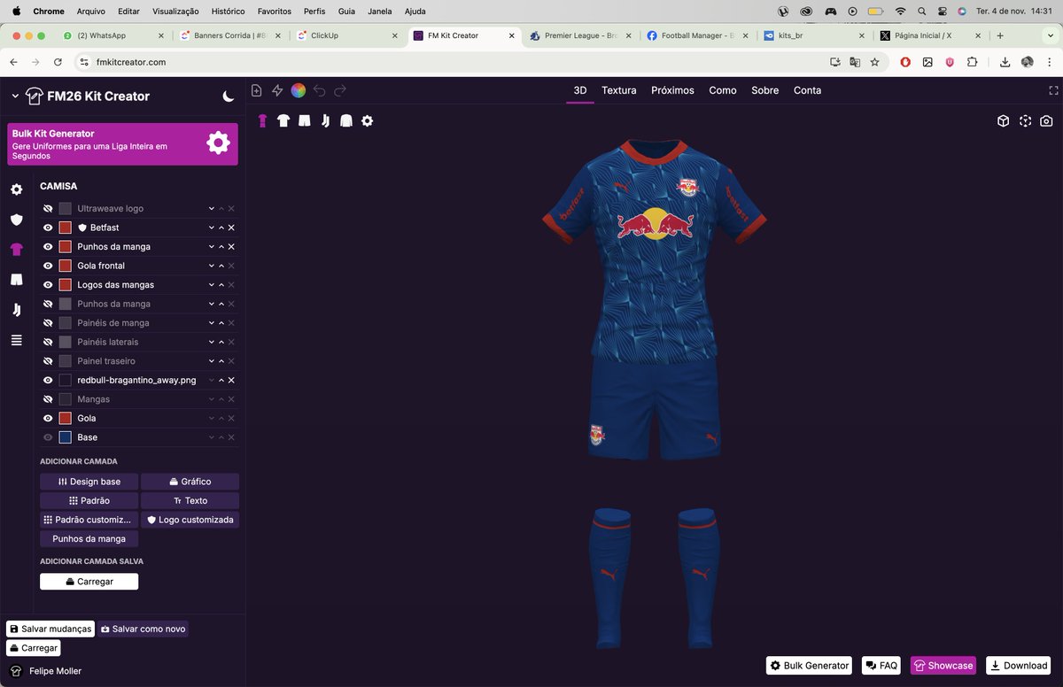 felipemoller's tweet image. Para nós BR que jogamos FM, passei os últimos dias aprendendo a criar os kits 3D dos clubes da Série A do Brasileirão. FIz com amor, porque sei que faz toda diferença jogar com as camisas.

Deixei o link disponível pra download: mediafire.com/file/1978dbp1c…

#fm #fm26 #fmkits3d