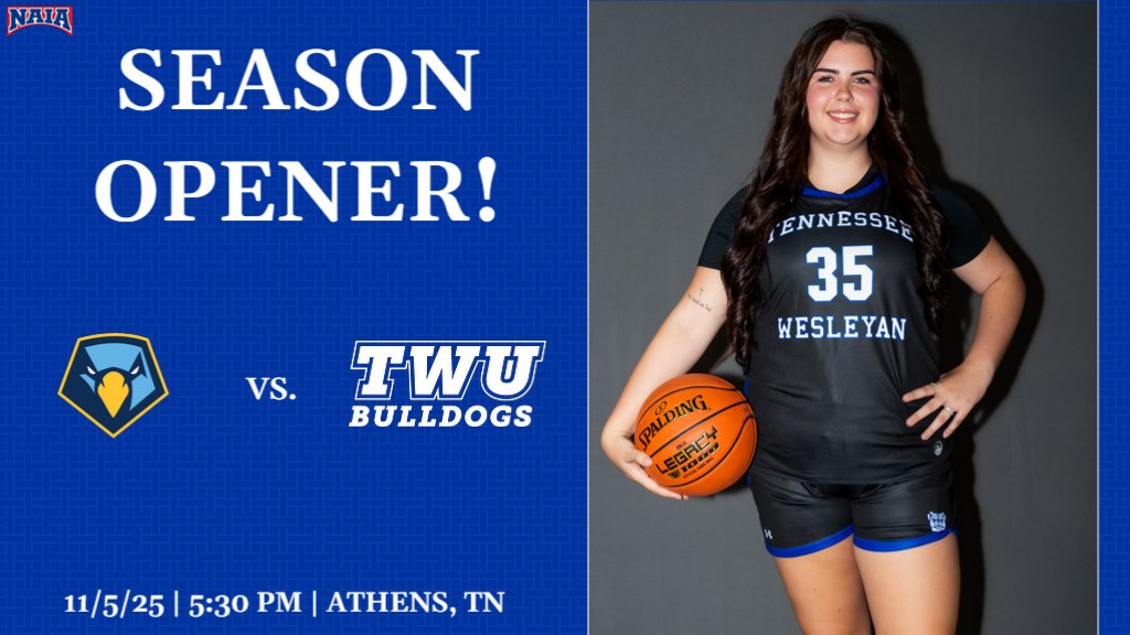 SEASON OPENER! <a href="/TWUWBB/">TWU Women's Hoops</a> starts the 2025-26 season this evening on their home floor against Point University. GAMEDAY info ⤵️:
📍Athens, TN
⏰5:30 PM
🏀vs. Point
📈bit.ly/47p3x43
📹bit.ly/4qGH0qV
#TheRightWayToPlay
<a href="/DPASports/">Daily Post-Athenian Sports</a>