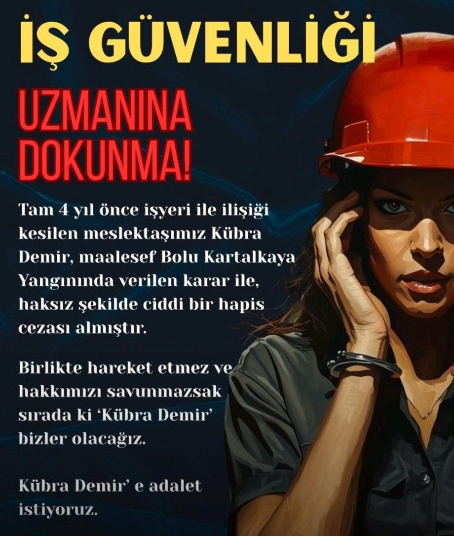 1905serdar_'s tweet photo. İş güvenliği uzmanı rehberdir, denetçi değil.
Sistemi ayakta tutan şey;
sorumluluğun paylaşılması, denetimin yapılmasıdır.
Biz adalet istiyoruz, bahane değil!

#işgüvenliğiuzmanınaadalet https://t.co/g1tAWYJZXn