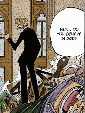 1. Zeus is the name of a god
2. Road was calling himself god

3. Is Sanji related to God(s) ? 

#ONEPIECE 
#ONEPIECE1165