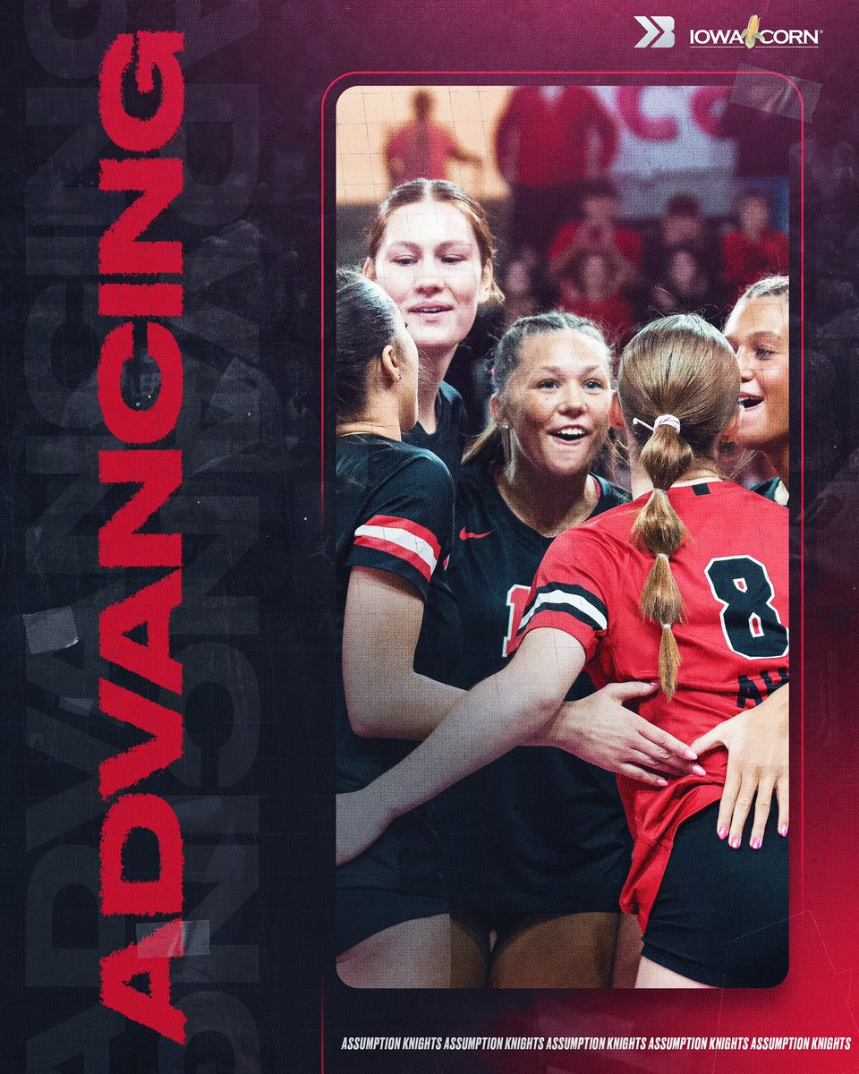 Bound_IA's tweet image. 🚨𝐀𝐃𝐕𝐀𝐍𝐂𝐈𝐍𝐆🚨

ASSUMPTION IS HEADING TO THE 3A SEMI-FINALS 🔥

#iahsvb Becca Hahm