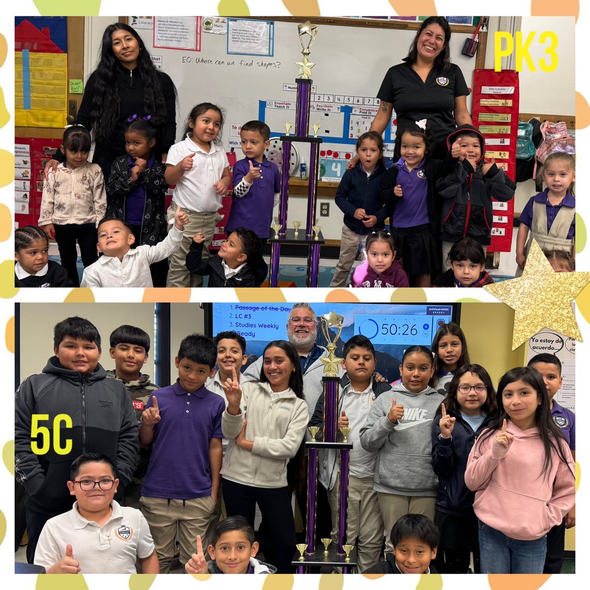 Hats off to our new attendance champions! Kudos to Mrs. Zaragoza’s PK3 class for achieving a stellar 98% attendance rate and Mr. Santiago’s 5th graders for soaring to a remarkable 99% attendance rate! Keep shining, Panthers! <a href="/CounselingDISD/">Dallas ISD Counseling Services</a> <a href="/CowartDISD/">Cowart Elementary</a>